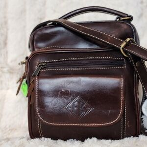 Brown Leather Men's Bag Real Leather.